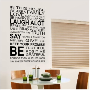 Walplus Family Rules Quote Df5206 - All