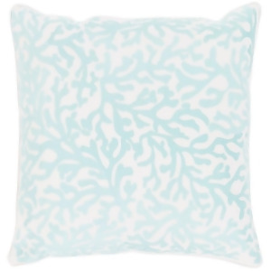 Osprey by Surya Down Fill Pillow White/Aqua 20 x 20 Opy001-2020d - All