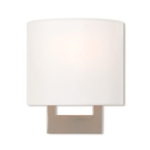 Livex Hayworth 1 Light Wall Sconce in Brushed Nickel 8 w x 9.5 h 42400-91 - All