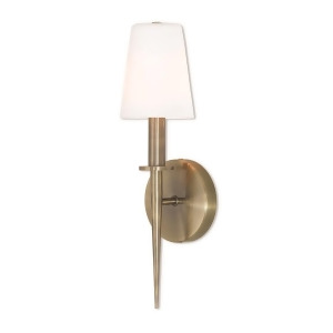 Livex Witten 1 Light Wall Sconce in Antique Brass 4.25 w x 14.5 h 41692-01 - All