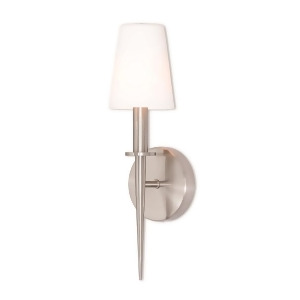 Livex Lighting Witten 1 Light Wall Sconce in Brushed Nickel 41692-91 - All