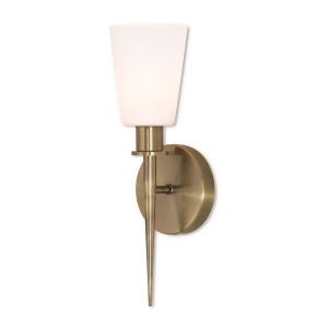 Livex Witten 1 Light Wall Sconce in Antique Brass 4.25 w x 13 h 41691-01 - All