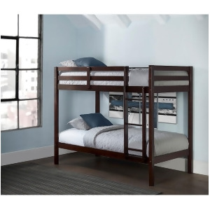 Hillsdale Caspian Twin Over Twin Bunk Bed Chocolate 2176-021 - All