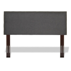 Fbg Brookdale Upholstered Nailhead Headboard Panel Gray King/Cal King B72880 - All