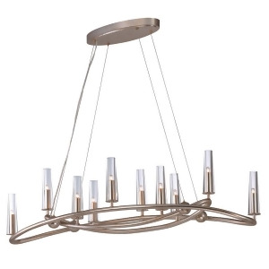 Maxim Lighting Entwine 10-Light Chandelier in Golden Silver 38498Clgs - All
