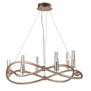 Maxim Lighting Entwine 6-Light Chandelier in Golden Silver 38495Clgs - All