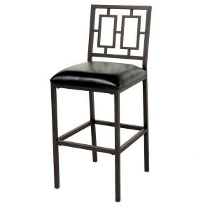 Fbg Lansing Metal Barstool Black/Coffee Frame 30 C1m096 - All
