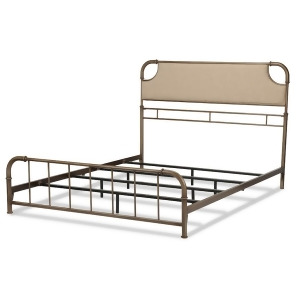 Fbg Dahlia Snap Bed w/Folding Metal Side Rails Aged Iron King B41526 - All