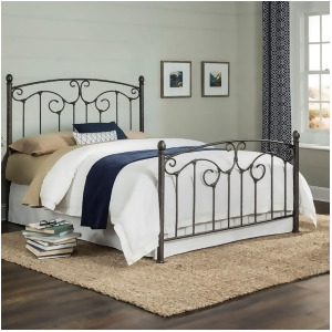 Fbg Hinsdale Complete Metal Bed Antiqued Pewter Full B11244 - All