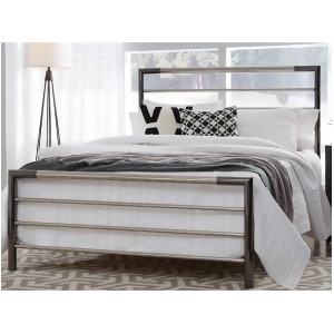 Fbg Kenton Metal Bed Chrome Black Nickel Queen B30075 - All