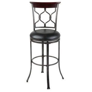 Fbg Tallahassee Metal Swivel Barstool Black/Heritage 30 C1x040 - All