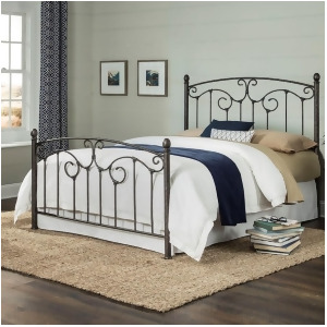 Fbg Hinsdale Metal Bed Antiqued Pewter Full B10244 - All