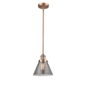 Innovations 1 Light Large Cone Mini Pendant in Antique Copper 201S-ac-g43 - All