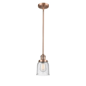 Innovations 1 Light Small Bell Mini Pendant in Antique Copper 201S-ac-g54 - All