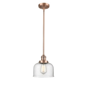 Innovations 1 Light Large Bell Mini Pendant in Antique Copper 201S-ac-g74 - All