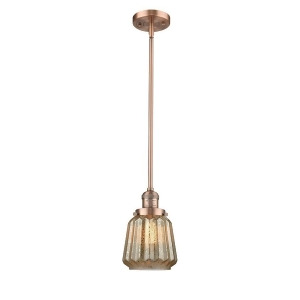 Innovations 1 Light Chatham Mini Pendant in Antique Copper 201S-ac-g146 - All