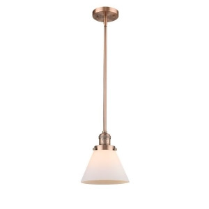Innovations 1 Light Large Cone Mini Pendant in Antique Copper 201S-ac-g41 - All