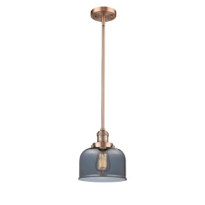 Innovations 1 Light Large Bell Mini Pendant in Antique Copper 201S-ac-g73 - All