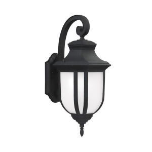 Sea Gull Lighting Childress Large 1-Lt Outdoor Lantern Black 8736301En3-12 - All