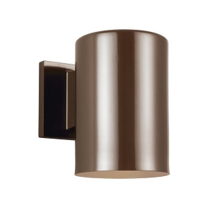 Sea Gull Lighting Cylinders 1 Light Outdoor Wall Lantern Bronze 8313801En3-10 - All