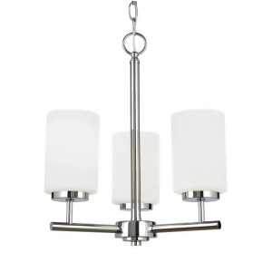 Sea Gull Lighting Oslo 3 Light Chandelier Chrome 31160En3-05 - All