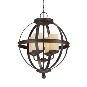 Sea Gull Lighting Sfera 4 Light Chandelier Autumn Bronze 3190404En3-715 - All