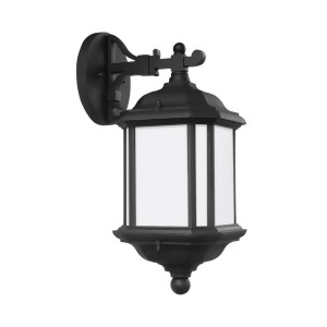 Sea Gull Lighting Kent 1 Light Outdoor Wall Lantern Black 84530En3-12 - All