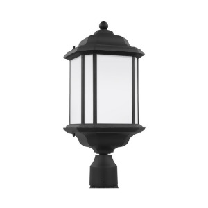 Sea Gull Lighting Kent 1 Light Outdoor Post Lantern Black 82529En3-12 - All