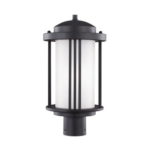 Sea Gull Lighting Crowell 1 Light Outdoor Post Lantern Black 8247901En3-12 - All