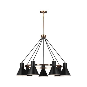 Sea Gull Lighting Towner 7 Light Chandelier Satin Bronze 3141307En3-848 - All