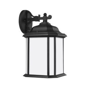 Sea Gull Lighting Kent 1 Light Outdoor Wall Lantern Black 84531En3-12 - All