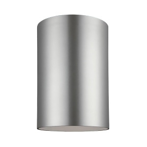 Sea Gull Lighting Cylinders Large 1-Lt Outdoor Flush Nickel 7813901En3-753 - All