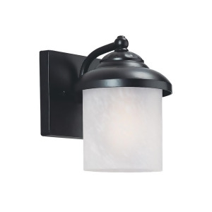 Sea Gull Lighting Yorktown Small 1-Lt Outdoor Wall Lantern Black 84048En3-12 - All