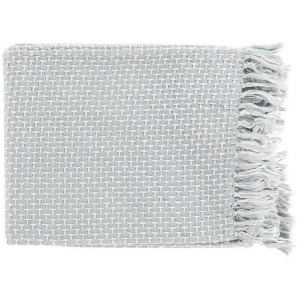 Tierney by Surya Throw Blanket Denim/White Tie1000-5060 - All