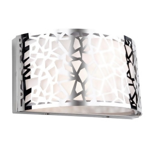 Artcraft Bayview Wall Light in Chrome White Ac11065ch - All