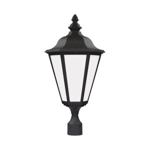 Sea Gull Lighting Brentwood 1 Light Outdoor Post Lantern Black 89025En3-12 - All