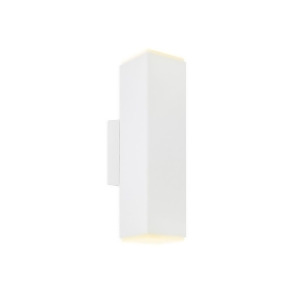 Dals Lighting 4 Led Square Cylinder Wall Sconce White Ledwall-b-wh - All