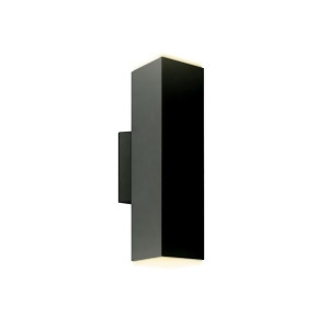 Dals Lighting 4 Led Square Cylinder Wall Sconce Black Ledwall-b-bk - All