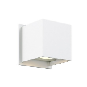 Dals Lighting Led Square 1D Wall Sconce White Ledwall001d-wh - All