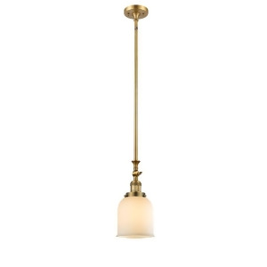 Innovations 1 Light Small Bell Mini Pendant in Brushed Brass 206-Bb-g51 - All