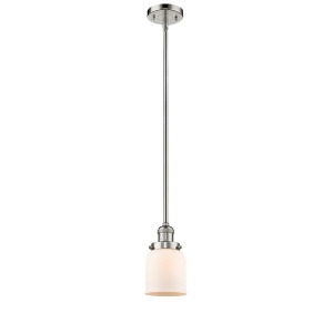 Innovations 1 Light Small Bell Mini Pendant in Polished Nickel 201S-pn-g51 - All
