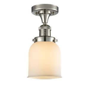 Innovations 1 Light Small Bell Semi-Flush Mount in Polished Nickel 517-1Ch-pn-g51 - All