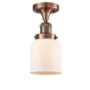 Innovations 1 Light Small Bell Semi-Flush Mount in Antique Copper 517-1Ch-ac-g51 - All