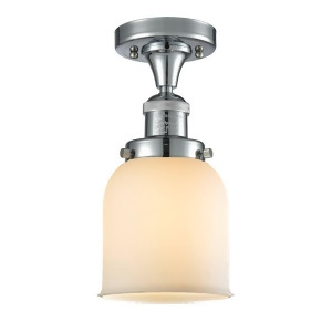Innovations 1 Light Small Bell Semi-Flush Mount in Polished Chrome 517-1Ch-pc-g51 - All