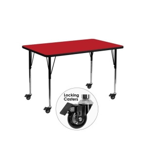 Flash Furniture Activity Table Xu-a2448-rec-red-h-a-cas-gg - All