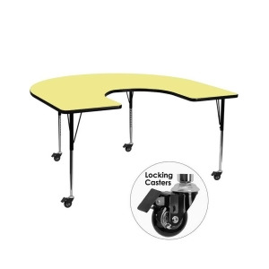 Flash Furniture Activity Table Xu-a6066-hrse-yel-t-a-cas-gg - All