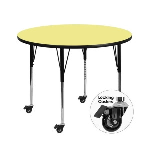 Flash Furniture Activity Table Xu-a48-rnd-yel-t-a-cas-gg - All