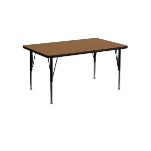Flash Furniture Activity Table Xu-a3048-rec-oak-t-p-gg - All