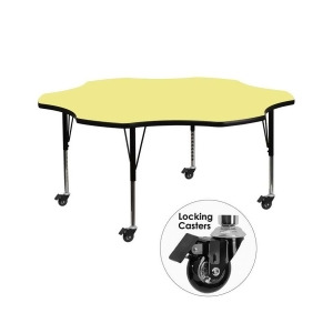 Flash Furniture Activity Table Xu-a60-flr-yel-t-p-cas-gg - All