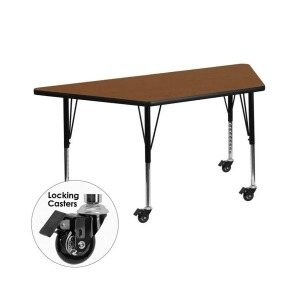 Flash Furniture Activity Table Xu-a3060-trap-oak-h-p-cas-gg - All